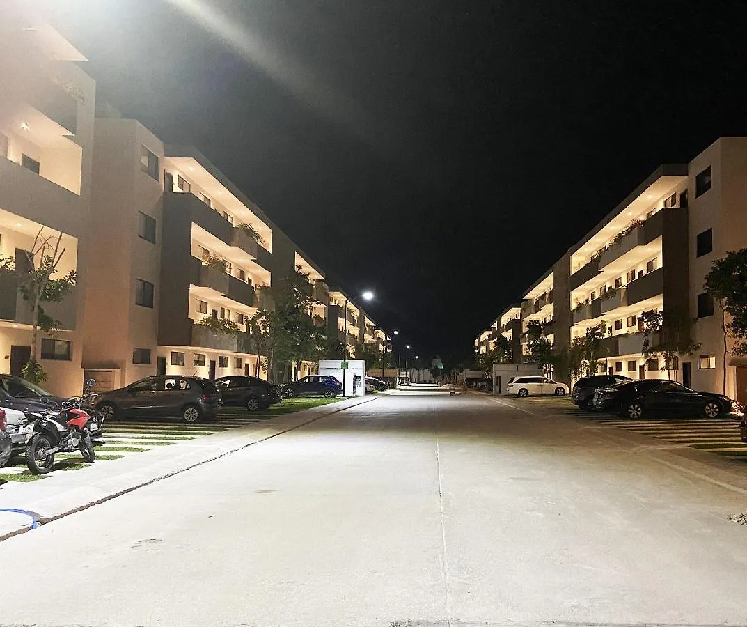 Lujoso Y Bello Condo Estilo Boho Tulum Playa del Carmen Lägenhet